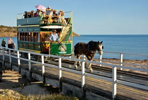 Pferdestraßenbahn in Victor Harbor (Südausstralien)